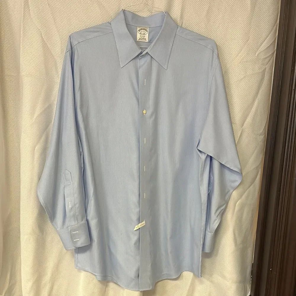 Brooks Brothers Blue Dress Shirt Classic Style